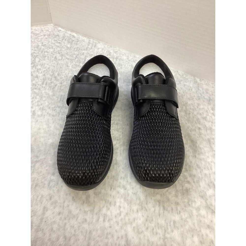 Propet Sylvi Black Mesh Hook and Loop Walking Shoes Sneakers WCA033P Womens 9.5